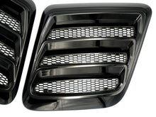 Cargar imagen en el visor de la galería, Roush 2018-2023 Mustang Hood Heat Extractors - Gloss Black