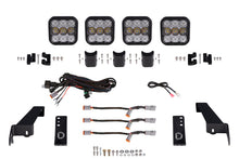 Cargar imagen en el visor de la galería, Diode Dynamics Jeep JL SS5 4-Pod CrossLink Grille Lightbar Kit Sport - White Combo