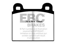 Cargar imagen en el visor de la galería, EBC 68-72 Alfa Romeo 1750 1.75 Ultimax2 Front Brake Pads