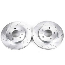 Cargar imagen en el visor de la galería, Power Stop 04-08 Chrysler Pacifica Front Evolution Drilled &amp; Slotted Rotors - Pair