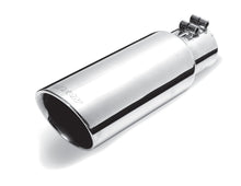 Load image into Gallery viewer, Gibson Round Dual Wall Angle-Cut Tip - 4in OD/2.5in Inlet/8in Length - Stainless