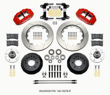 Cargar imagen en el visor de la galería, Wilwood Narrow Superlite 6R Front Hub Kit 14.00in Red 82-92 Camaro//Firebird