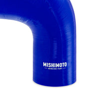 Cargar imagen en el visor de la galería, Mishimoto Silicone Reducer Coupler 90 Degree 2.25in to 3in - Blue