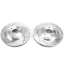 Cargar imagen en el visor de la galería, Power Stop 17-19 Subaru Impreza Front Evolution Drilled &amp; Slotted Rotors - Pair