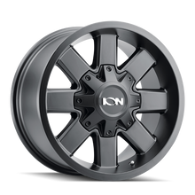 Cargar imagen en el visor de la galería, ION Type 141 17x9 / 5x127 BP / 18mm Offset / 87mm Hub Satin Black Wheel