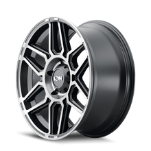 Cargar imagen en el visor de la galería, ION Type 146 20x9 / 8x170 BP / 18mm Offset / 125.2mm Hub Matte Black W/Machined Dart Tint Wheel