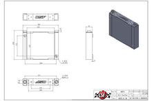 Cargar imagen en el visor de la galería, CSF Universal Large Single-Pass Oil Cooler - M22 x 1.5 - 12in L x 9.33in H x 2.16in W