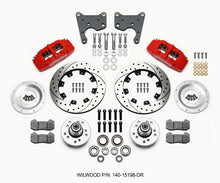 Cargar imagen en el visor de la galería, Wilwood Dynapro 6 Front Hub Kit 12.19in Drill Red 65-72 CDP C Body -Drum