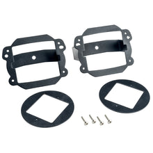 Cargar imagen en el visor de la galería, Oracle Jeep JK Fog Light to Cube Light Conversion Mount Brackets (Pair) w/ Bezel