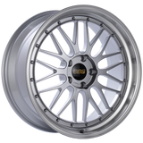 BBS LM 19x8.5 5x120 ET32 Diamond Silver Center Diamond Cut Lip Wheel -82mm PFS/Clip Required