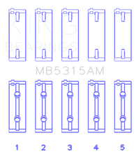 Load image into Gallery viewer, King Engine Bearings Mitsubishi 4G63T/4G64 (Size 0.25) Main Bearing Set