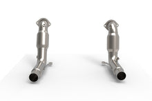 Cargar imagen en el visor de la galería, Kooks 20-24 Ford Exployer ST/Aviator 3in x 2-1/2in Stainless Steel GREEN Catted Downpipes