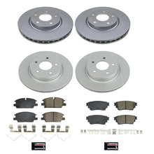 Load image into Gallery viewer, Power Stop 2021 Nissan Rogue Front &amp; Rear Z17 Coated Brake Kit