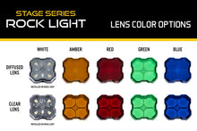 Cargar imagen en el visor de la galería, Diode Dynamics Stage Series Rock Lights - Green Clear Lens