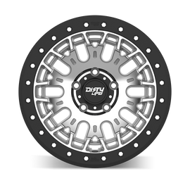 Dirty Life DT-3 17X9 5x127 -38 Offset - Machined Finish w/ Simulated Beadlock