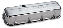 Cargar imagen en el visor de la galería, Moroso Chevrolet Big Block Valve Cover - w/o Baffles - Stamped Steel Chrome Plated - Pair