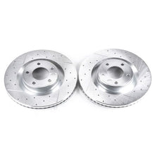 Cargar imagen en el visor de la galería, Power Stop 07-15 Ford Edge Front Evolution Drilled &amp; Slotted Rotors - Pair