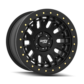 Dirty Life DT-3 17X9 5x127 -12 Offset - Satin Black w/ Simulated Beadlock