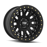 Dirty Life DT-3 17X9 5x127 -38 Offset - Satin Black w/ Simulated Beadlock