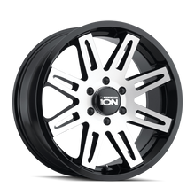 Cargar imagen en el visor de la galería, ION Type 142 20x9 / 8x165.1 BP / 0mm Offset / 130.8mm Hub Black/Machined Wheel