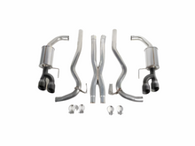 Cargar imagen en el visor de la galería, Roush 18-23 Mustang 5.0L V8 Black Tip Cat Back Exhaust Kit (Quad Tip Non-Active)