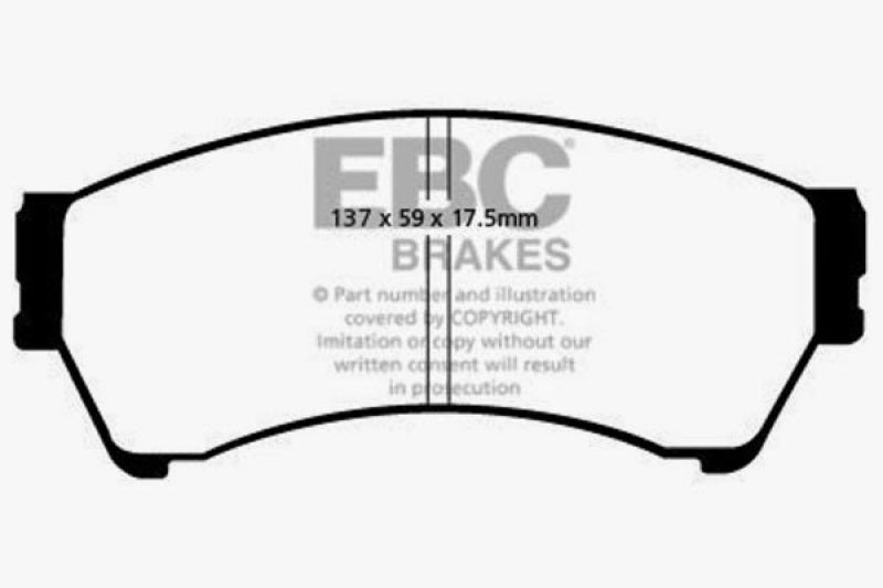 EBC 06-07 Mazda 6 2.3 Greenstuff Front Brake Pads