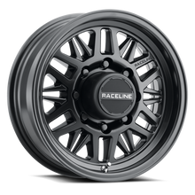 Load image into Gallery viewer, Raceline 451B Ryno TR Trailer 14x6in / 5X4.5 BP / 0mm Offset / 3.19mm Bore - Satin Black
