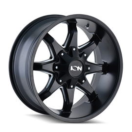 ION Type 181 20x9 / 5x139.7 BP / 0mm Offset / 110mm Hub Satin Black/Milled Spokes Wheel