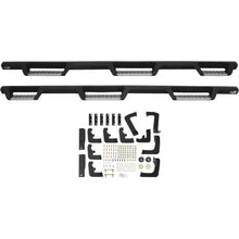 Cargar imagen en el visor de la galería, Westin/HDX 17-18 Ford F-250/350 Crew Cab (6.75ft Bed) Stainless Drop Nerf Step Bars - Textured Black