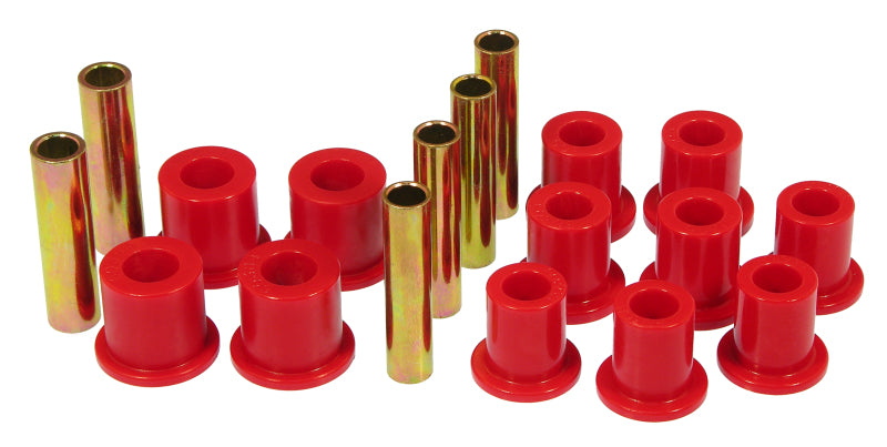 Prothane 77-79 Ford F250 4wd Front Spring & Shackle Bushings - Red