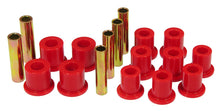 Cargar imagen en el visor de la galería, Prothane 77-79 Ford F250 4wd Front Spring &amp; Shackle Bushings - Red