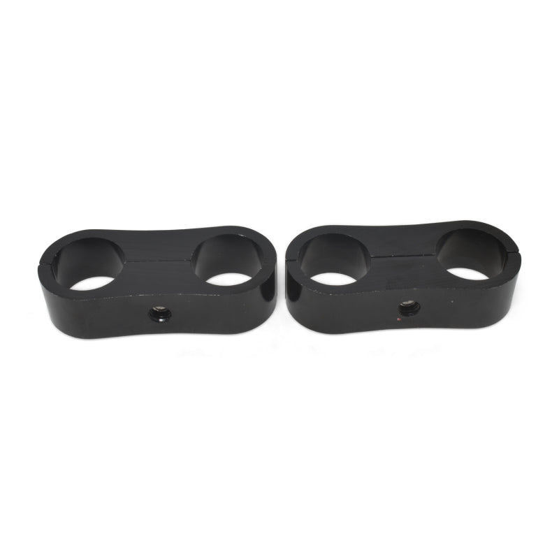 Russell Hose Separator For -12 Braided Hose Black Anodize (2 Pack)
