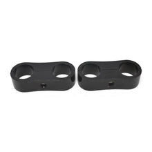 Cargar imagen en el visor de la galería, Russell Hose Separator For -12 Braided Hose Black Anodize (2 Pack)