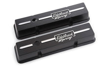 Cargar imagen en el visor de la galería, Edelbrock Valve Cover Racing Series Chevrolet 1959-1986 262-400 CI V8 Low Black