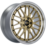 BBS LM 19x9 5x112 ET42 Gold Center Diamond Cut Lip Wheel -82mm PFS/Clip Required