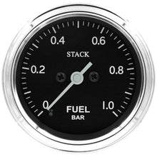 Cargar imagen en el visor de la galería, Autometer Stack 52mm 0-1 Bar M10 Male Pro Stepper Motor Fuel Pressure Gauge - Classic