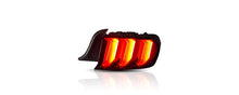 Cargar imagen en el visor de la galería, Raxiom 15-23 Ford Mustang Euro Style LED Tail Lights- Gloss Black Housing- Red Lens