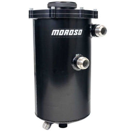 Moroso 2 Piece 15in Tall 7in Dia 7 Quart Dry Sump Tank - Black