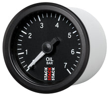 Cargar imagen en el visor de la galería, Autometer Stack Instruments 52mm 0-7 BAR M10 (M) Mechanical Oil Pressure Gauge - Black