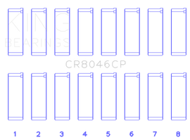 King Engine Bearings Porsche M 48.00/M 48.50 (Size +0.50mm) Connecting Rod Bearing Set