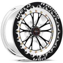Cargar imagen en el visor de la galería, Weld Vitesse 15x10 / 5x115mm BP / 6.5in. BS Black Wheel - Black Single Beadlock MT