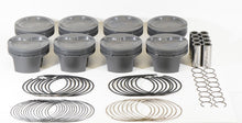 Cargar imagen en el visor de la galería, Mahle MS Piston Set SBF 408ci 4.030in Bore 4.000in Stroke 6.2in Rod .927 Pin -28cc 9.3 CR Set of 8