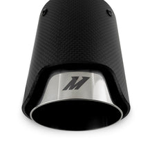 Cargar imagen en el visor de la galería, Mishimoto Carbon Fiber Muffler Tip 2.5in Inlet 3.5in Outlet Polished