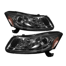 Cargar imagen en el visor de la galería, Spyder Honda Accord 08-12 4Dr Projector Headlights- LED Halo DRL Smke PRO-YD-HA08-4D-HL-SM