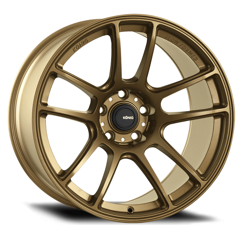 Konig Heliogram 17X9 5X114.3 ET38 Matte Bronze Knurled Bead Flow Formed