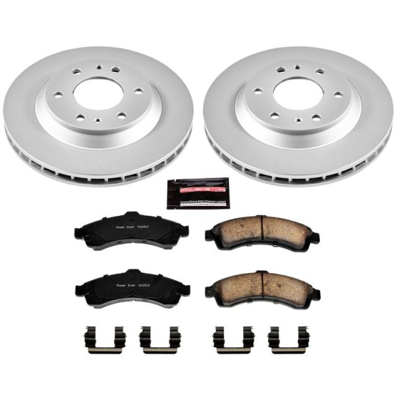 Power Stop 04-05 Buick Rainier Front Z17 Evolution Geomet Coated Brake Kit