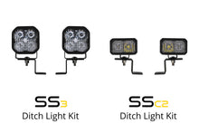 Cargar imagen en el visor de la galería, Diode Dynamics 21-22 Ford F-150 SSC2 Stage Series Backlit Ditch Light Kit - Yellow Pro Combo