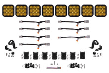 Cargar imagen en el visor de la galería, Diode Dynamics SS5 Pro Universal CrossLink 8-Pod Lightbar - Yellow Driving