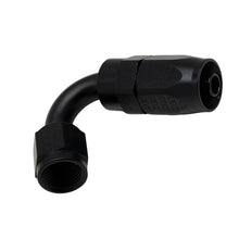 Cargar imagen en el visor de la galería, DeatschWerks 6 AN Female Flare Swivel 120-Degree Hose End CPE - Anodized Matte Black