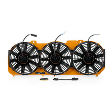 Load image into Gallery viewer, Mishimoto 89-01 Jeep Cherokee XJ 4.0L Performance Aluminum Fan Shroud w/ Controller - Gold